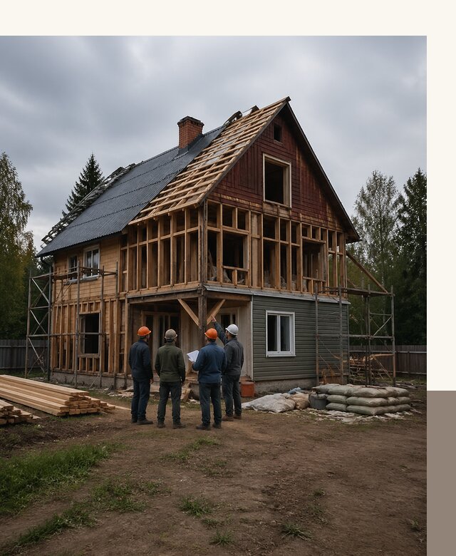 Реконструкция дачного дома в Котельниках под ключ с проектом