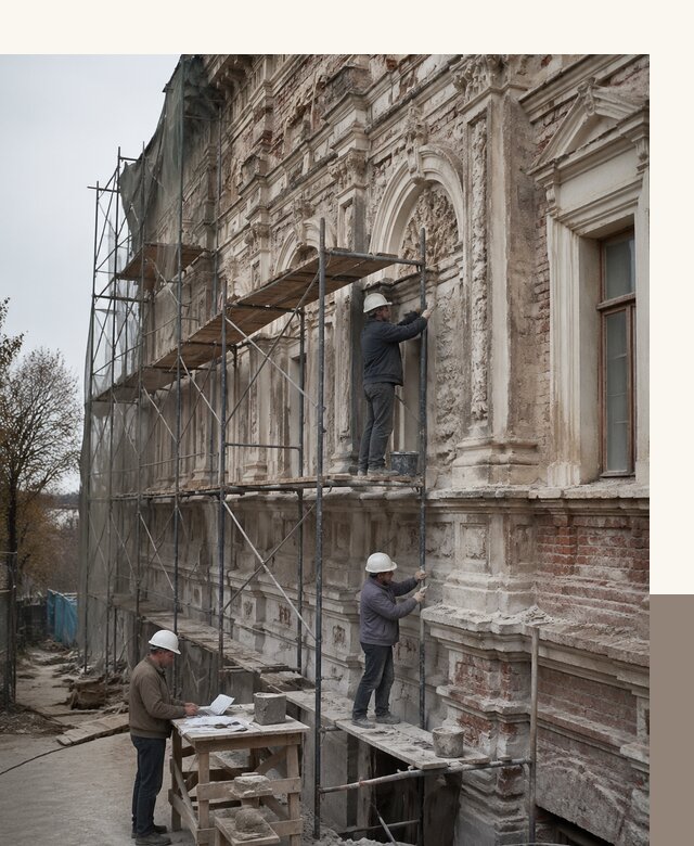 Реставрация объектов культурного наследия под ключ в Котельниках