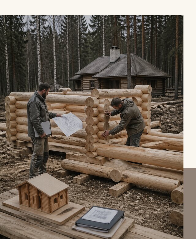 Проектирование и строительство домов из бревна в Котельниках